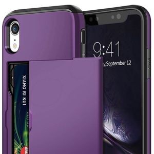 iPhone XR Wallet Case Card Slot Holder